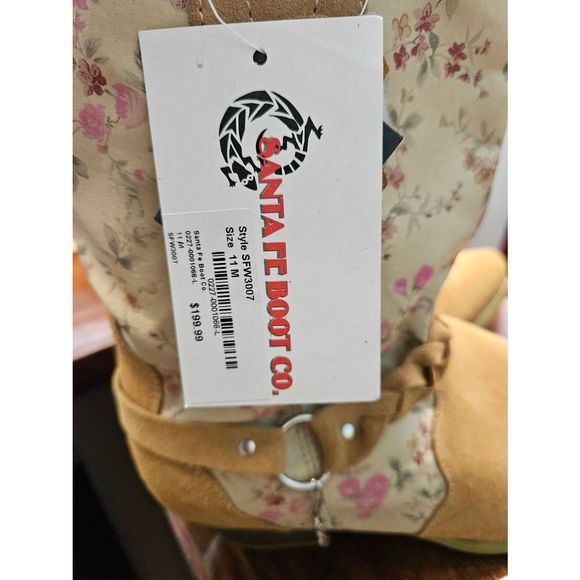 Santa Fe Boot Co Leather Cowboy Boots sz 11 New With Tags Cowgirl Western Rodeo - Picture 11 of 11